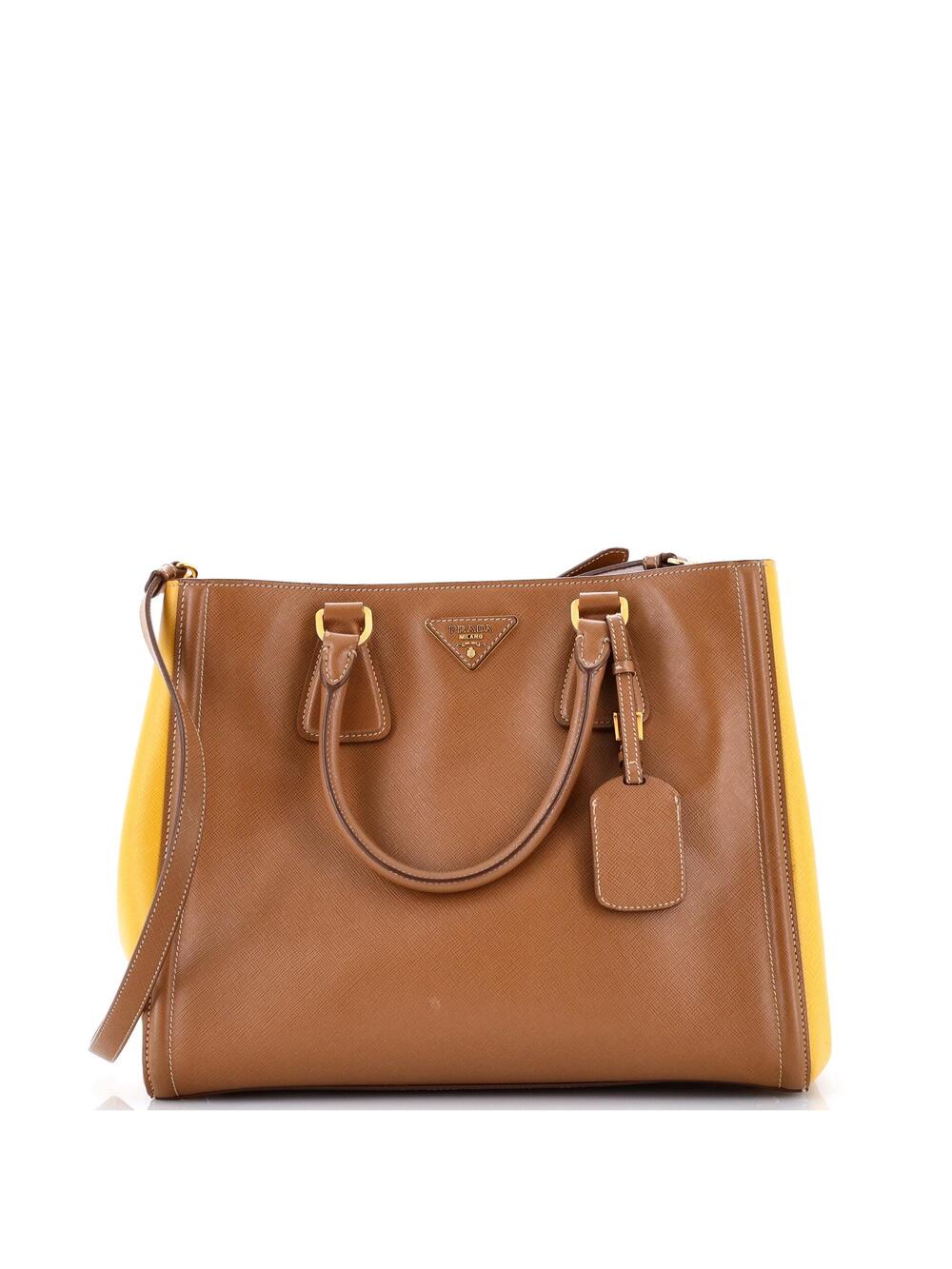 Prada Bicolor Lux Convertible Open Tote #335194P11B